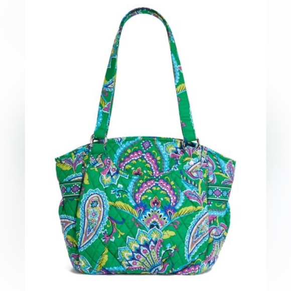 Vera Bradley Bags Vera Bradley Emerald Paisley Glenna Shoulder Bag Green Quilted Bag Poshmark